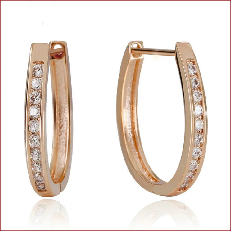 Brincos de prata esterlina 925 de luxo com cristal redondo, pedra de zircônia branca!