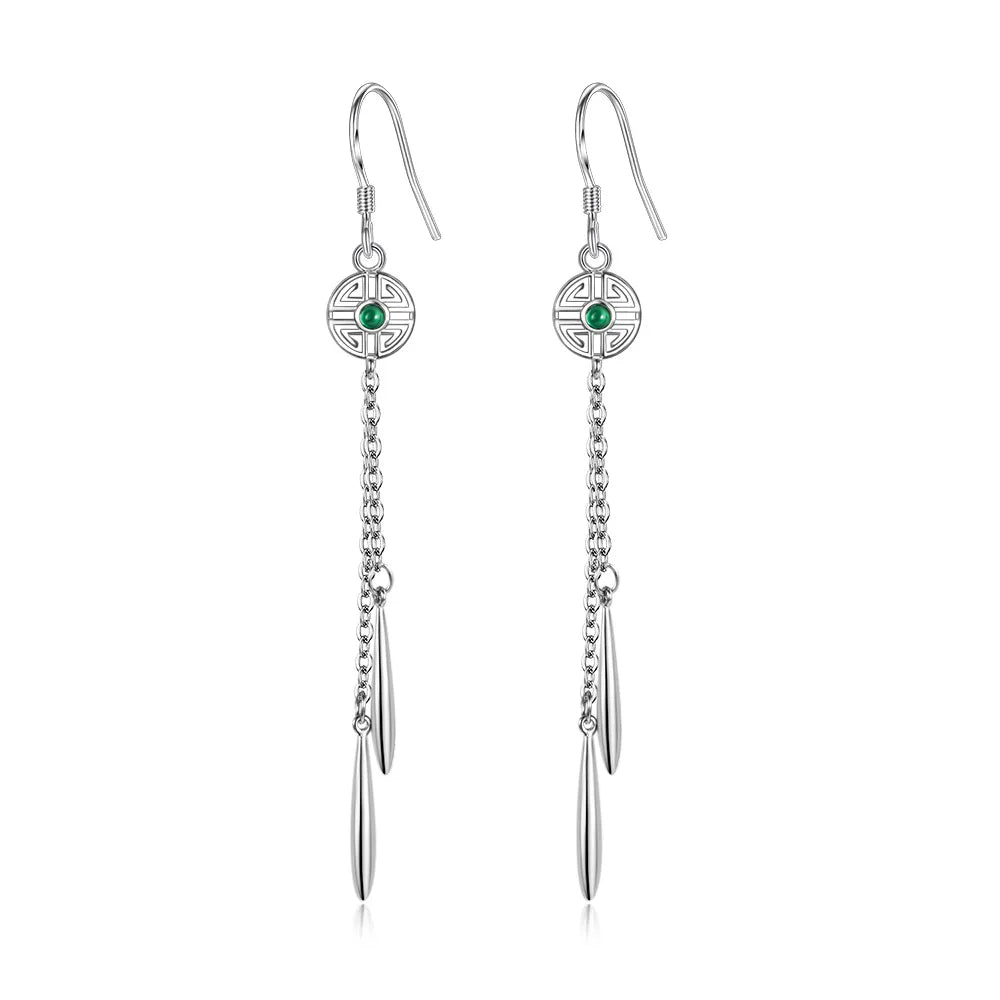 Brincos de prata esterlina 925 de luxo com cristal redondo, pedra de zircônia branca!