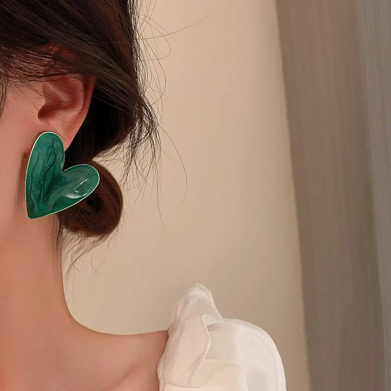 Brincos de coração "grande amor" elegância e bom gosto!