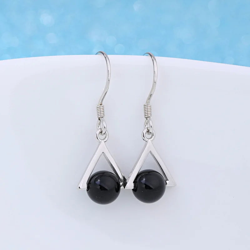 Brincos de prata esterlina 925 de luxo com cristal redondo, pedra de zircônia branca!